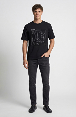 Black Printed T-shirt
