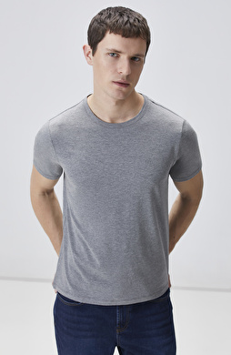 Grey Melange Tshırt
