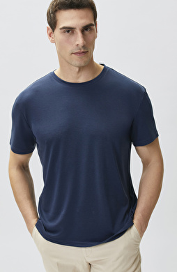 Lacivert Basic T-shirt