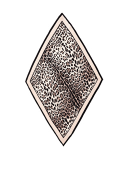 Kahverengi Pliseli Kadın Fular