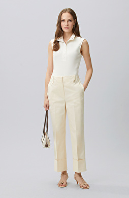 Off White Double Leg Trousers