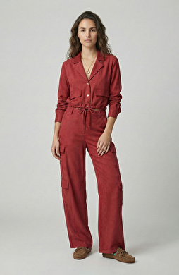 Vişne Cupro Pantolon