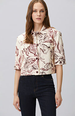 Cherry Paisley Patterned Jacket