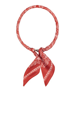 Bordo Kadın Desenli Kolye