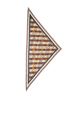 Çok Renkli Twill İpek Eşarp