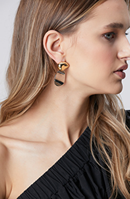 Silver Gold Kadın Sallantılı Küpe