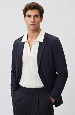 Lacivert Traveller Blazer Ceket