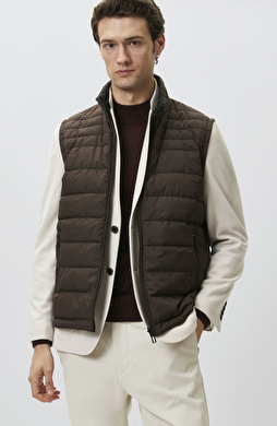 Kahverengi Puffer Yelek
