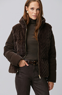 Brown Faux Fur Coat