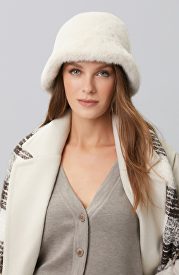 Ecru Fur Women's Hat