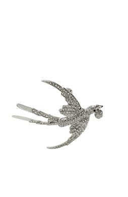 Silver Kuş Figürlü Broş