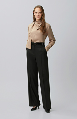Black Pleated Pants