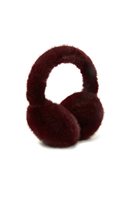 Burgundy Women's Plush Headphones