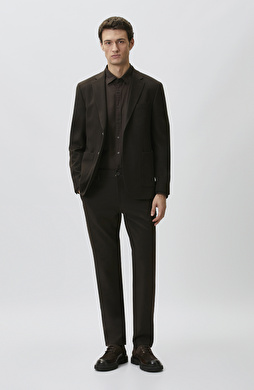 Brown Diagonal Trousers