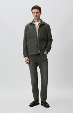 Haki Slim Fit Denim Pantolon