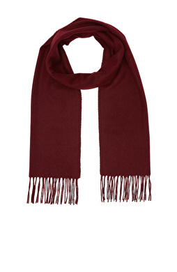 Bordo Erkek Kaşmir Atkı