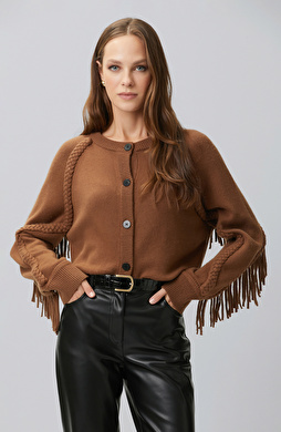 Limited Camel Yün Karışımlı Hırka