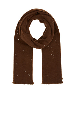 Women's Shawl with Brown Lurex