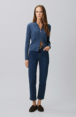 İndigo Slim Fit Denim Pantolon