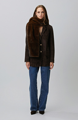 İndigo Wide Straight Denim Pantolon
