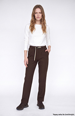 N-Tech Belt Detailed Straight Fit Trousers