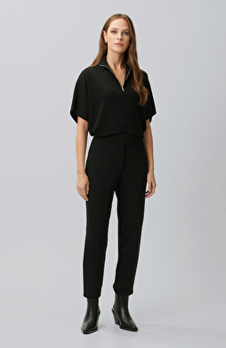 Black Knitwear Trousers