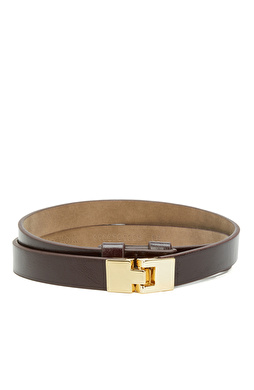 Burgundy Women's Leather Belt