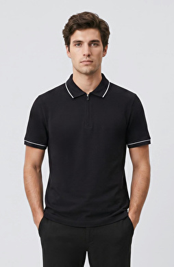 Lacivert Polo Pike T-shirt