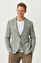 Vizon Desenli Blazer Ceket
