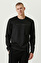 N-Tech Siyah Bisiklet Yaka Sweatshirt
