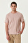 Açık Pembe Jakarlı T-shirt