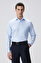 Açık Mavi Non-Iron Saten Comfort Fit Gömlek