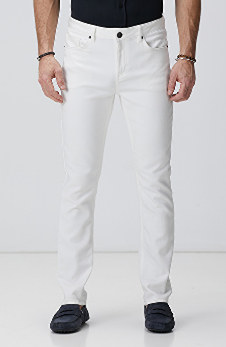 Kırık Beyaz Casual Pantolon_1
