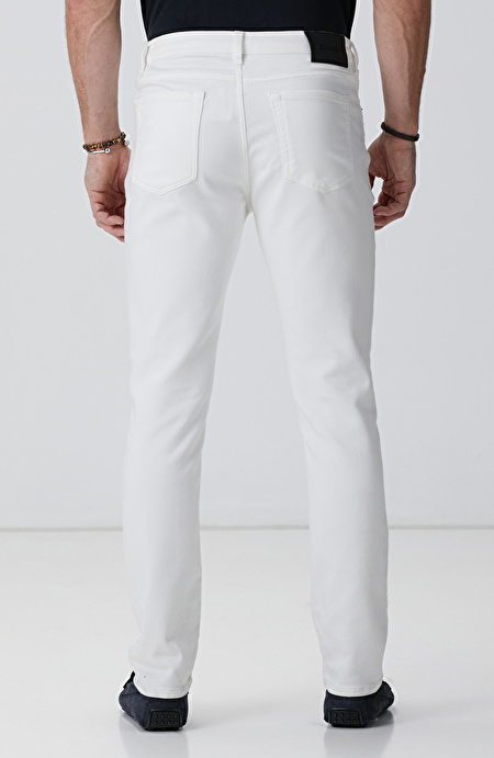 Kırık Beyaz Casual Pantolon_2