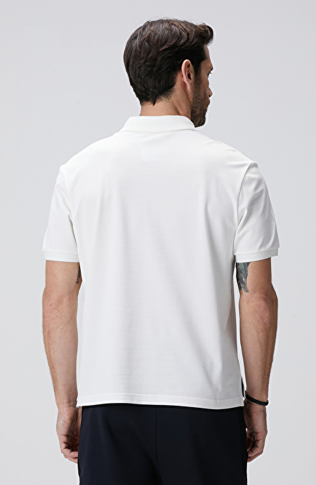 N-Tech Beyaz Polo Yaka T-shirt_4