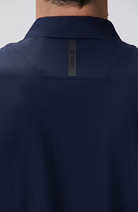 N-Tech Lacivert Polo Yaka Merserize T-shirt_6