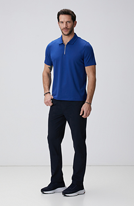 N-Tech Saks Polo Yaka Merserize T-shirt_2