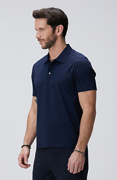 N-Tech Lacivert Polo Yaka T-shirt_3