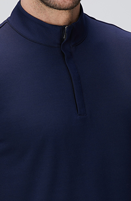 Lacivert Kısa Kollu Sweatshirt_5
