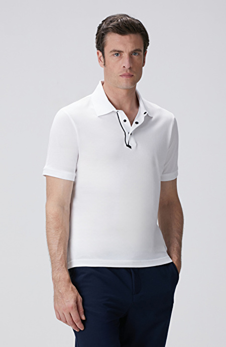 Beyaz Polo T-shirt_3
