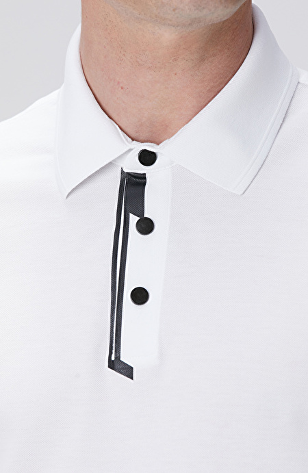Beyaz Polo T-shirt_5