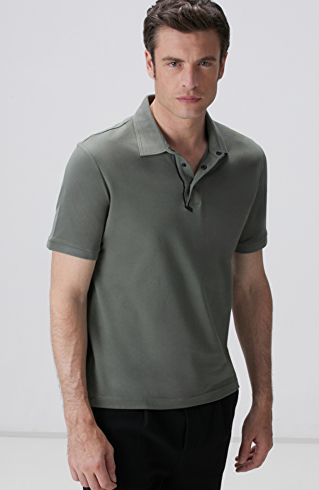 Haki Polo T-shirt_1