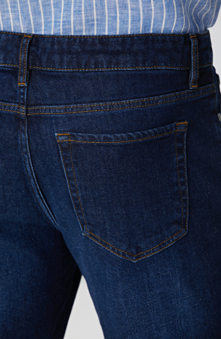 Lacivert Denim Pantolon_4