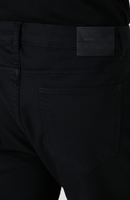 Siyah Casual Pantolon_4