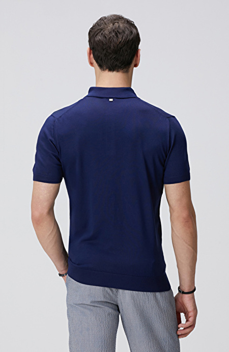 Lacivert Polo Kazak_4