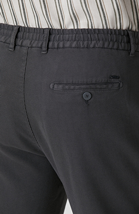 Antrasit Diyagonal Desenli Jogger Pantolon_4
