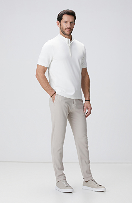Taş Diyagonal Desenli Jogger Pantolon