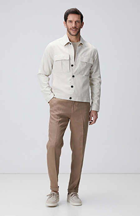 Vizon Keten Jogger Pantolon