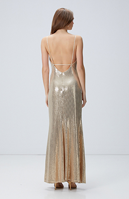 Gold Maxi Abiye Elbise_4