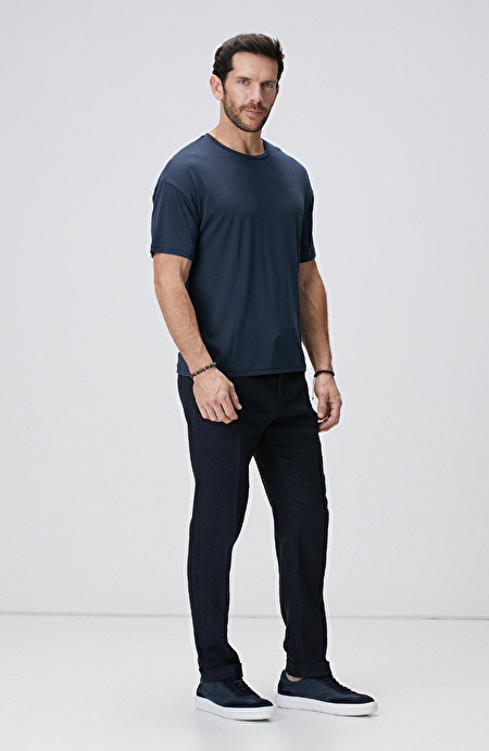 Lacivert Basic T-shirt_2